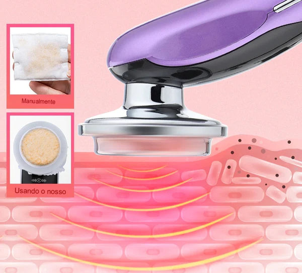 Massageador Facial 7 em 1 Rejuvenescimento da pele Massageador Facial Terapia de Luz Antienvelhecimento Rugas Aparelho de Beleza